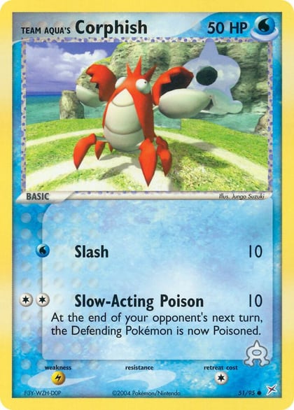 Team Aqua's Corphish - 51/95, Team Magma vs Team Aqua 51/95