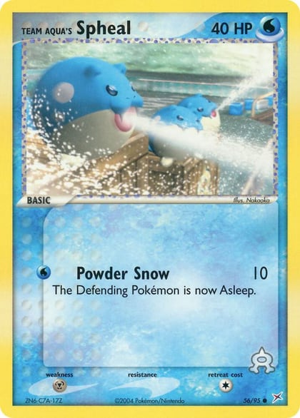 Team Aqua's Spheal - 56/95, Team Magma vs Team Aqua 56/95