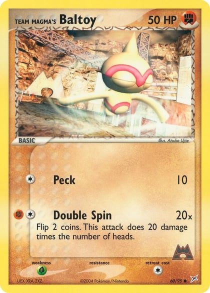 Team Magma's Baltoy - 60/95, Team Magma vs Team Aqua 60/95