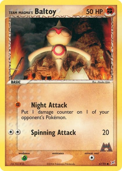 Team Magma's Baltoy - 61/95, Team Magma vs Team Aqua 61/95