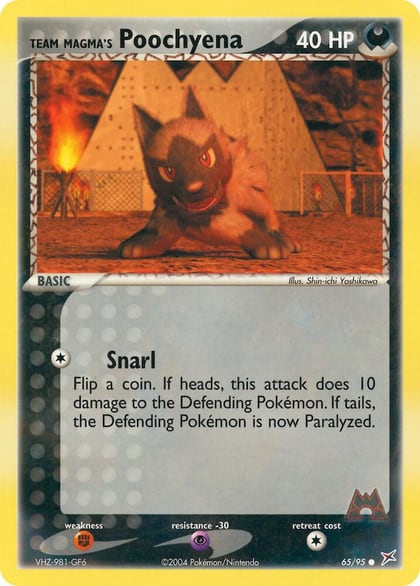 Team Magma's Poochyena - 65/95, Team Magma vs Team Aqua 65/95