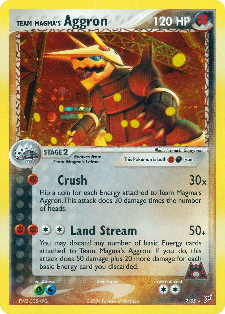Team Magma's Aggron, Team Magma vs Team Aqua 7/95