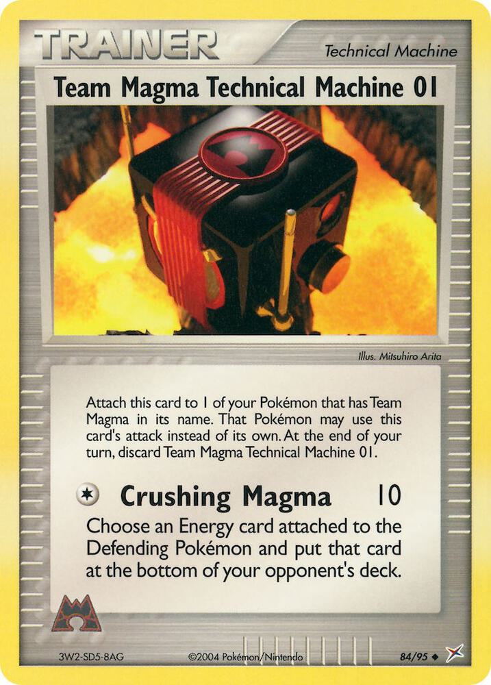 Team Magma Technical Machine 01, Team Magma vs Team Aqua 84/95