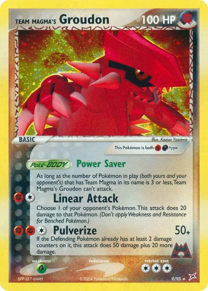 Team Magma's Groudon, Team Magma vs Team Aqua 9/95