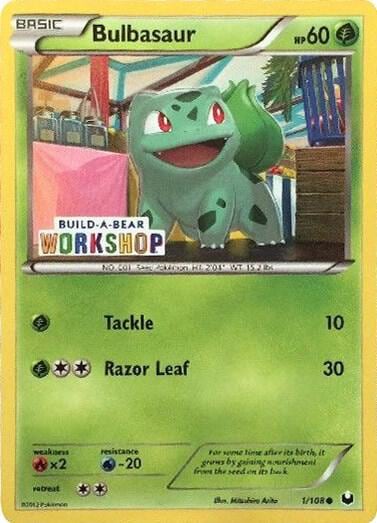 Bulbasaur - 1/108 (Build-A-Bear Workshop Exclusive), Miscellaneous Cards & Products 001/108