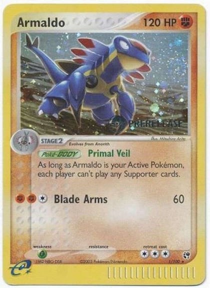 Armaldo - 1/100 (Prerelease), Miscellaneous Cards & Products 001/100