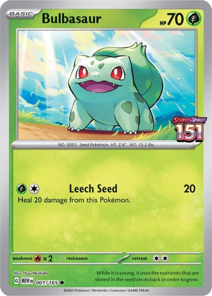 Bulbasaur - 001/165 (Best Buy Exclusive), Miscellaneous Cards & Products 001/165