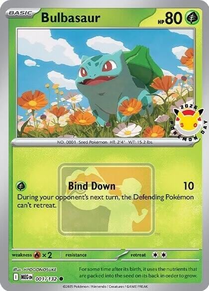 Bulbasaur (Pokemon Day 2026), Miscellaneous Cards & Products 001/132