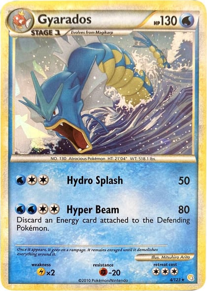 Gyarados - 4/123 (Cracked Ice Holo), Miscellaneous Cards & Products 004/123
