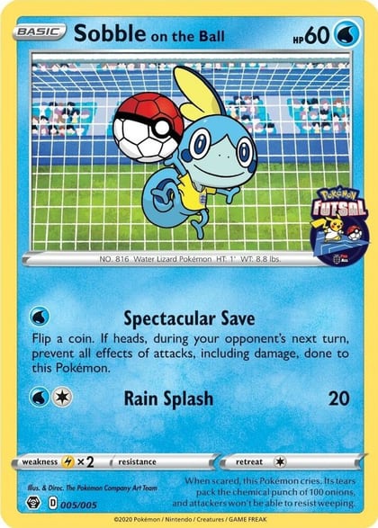 Sobble on the Ball - 005/005 (Pokemon Futsal), Miscellaneous Cards & Products 005/005