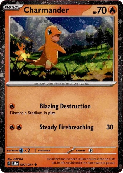 Charmander - 007/091 (Cosmos Holo), Miscellaneous Cards & Products 007/091