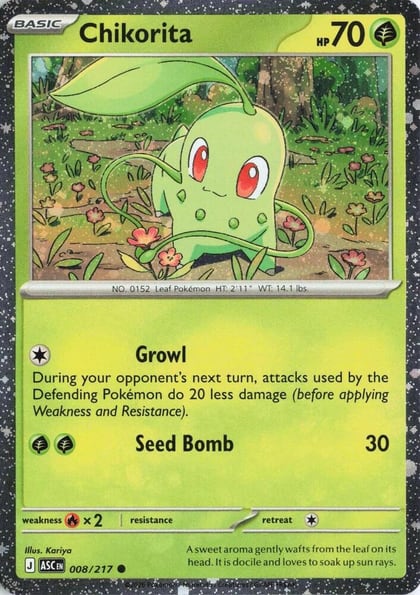 Chikorita (Cosmos Holo), Miscellaneous Cards & Products 008/217