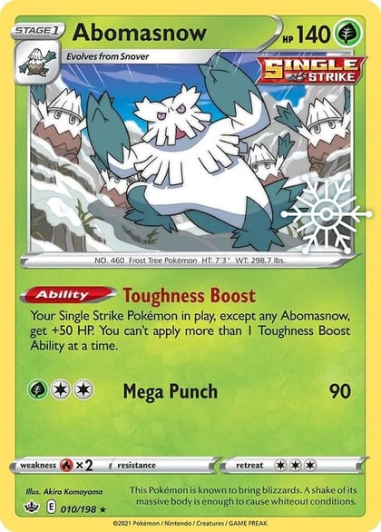 Abomasnow - 010/198 (Holiday Calendar), Miscellaneous Cards & Products 010/198