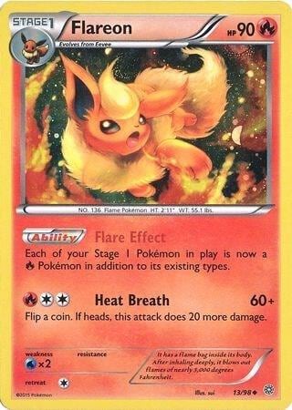 Flareon - 13/98 (Cosmos Holo), Miscellaneous Cards & Products 013/098