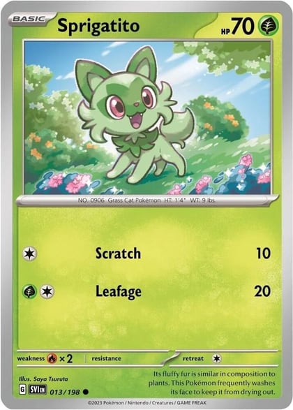 Sprigatito - 013/198 (Mirage Holo), Miscellaneous Cards & Products 013/198