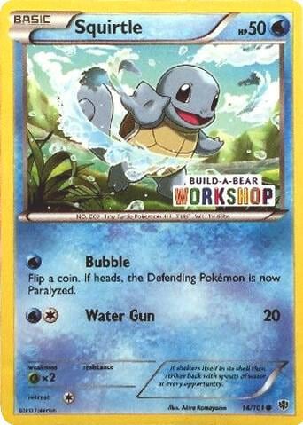 Squirtle - 14/101 (Build-A-Bear Workshop Exclusive), Miscellaneous Cards & Products 014/101