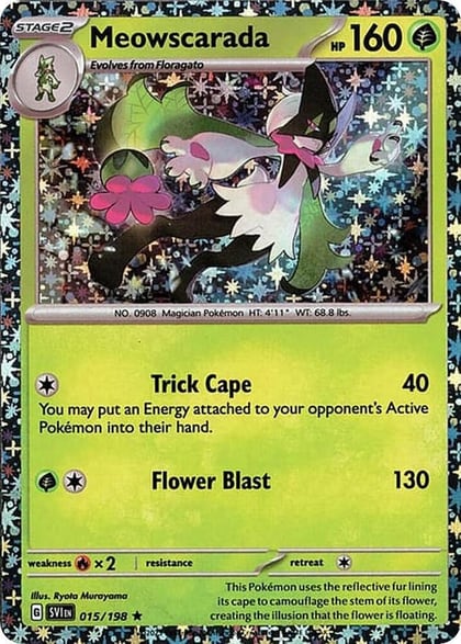 Meowscarada - 015/198 (Sparkle Holo), Miscellaneous Cards & Products 015/198