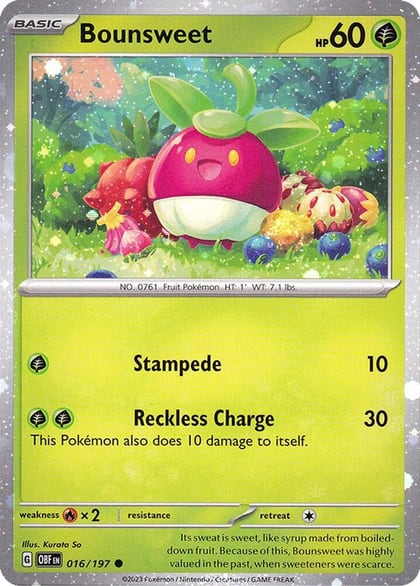 Bounsweet - 016/197 (Cosmos Holo), Miscellaneous Cards & Products 016/197