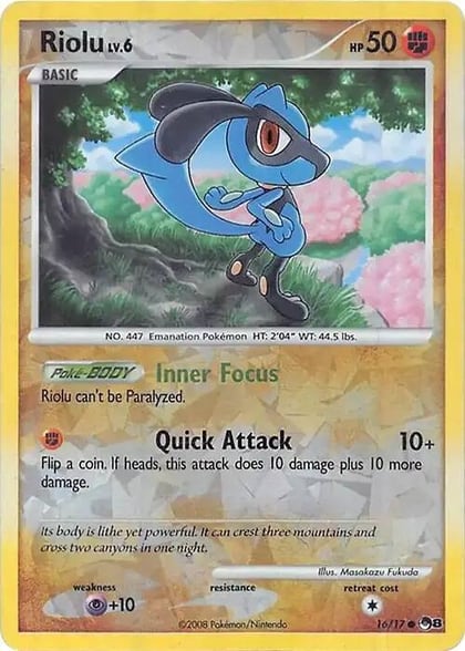 Riolu (Cracked Ice Holo), Miscellaneous Cards & Products 016/017