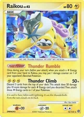 Raikou - 16/132 (Cracked Ice Holo), Miscellaneous Cards & Products 016/132