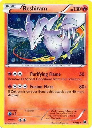 Reshiram - 17/116 (Cosmos Holo), Miscellaneous Cards & Products 017/116