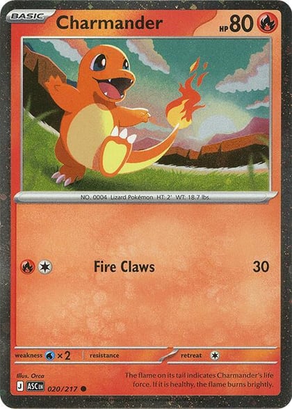 Charmander - 020/217 (Cosmos Holo), Miscellaneous Cards & Products 020/217