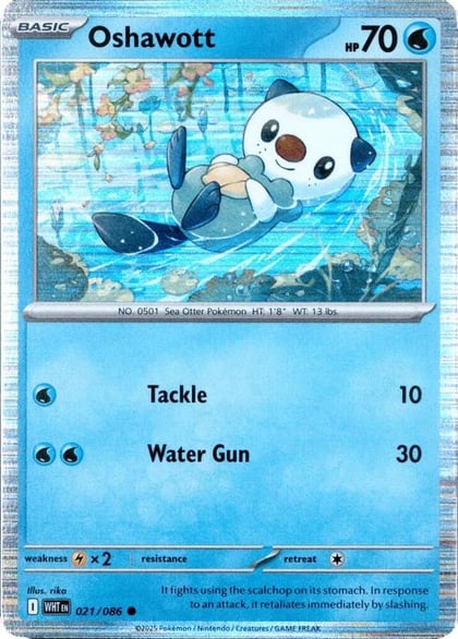 Oshawott - 021/086 (Unova Poster Collection), Miscellaneous Cards & Products 021/086