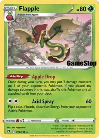 Flapple - 022/192 (Gamestop Exclusive), Miscellaneous Cards & Products 022/192