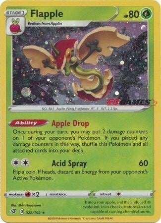 Flapple - 022/192 (EB Games Exclusive), Miscellaneous Cards & Products 022/192