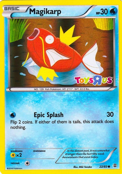 Magikarp - 22/83 (Toys R Us Promo), Miscellaneous Cards & Products 022/083