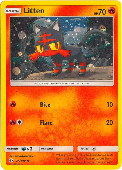Litten - 24/149 (Cosmos Holo), Miscellaneous Cards & Products 024/149