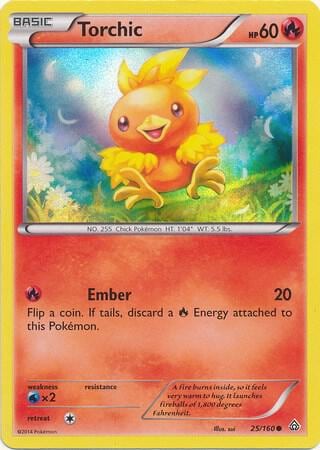 Torchic - 25/160 (Sheen Holo), Miscellaneous Cards & Products 025/160