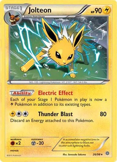 Jolteon - 26/98 (Cosmos Holo), Miscellaneous Cards & Products 026/098
