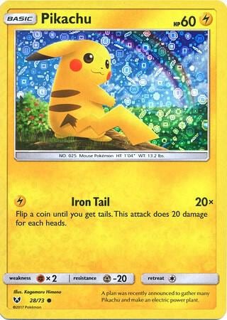Pikachu - 28/73 (General Mills), Miscellaneous Cards & Products 028/073