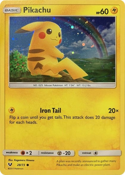 Pikachu - 28/73 (Cosmos Holo), Miscellaneous Cards & Products 028/073