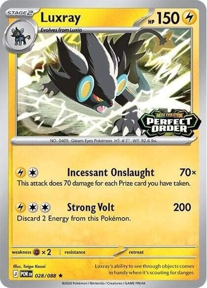 Luxray (Perfect Order Stamped), Miscellaneous Cards & Products 028/088