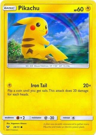 Pikachu - 28/73 (Water Web Holo), Miscellaneous Cards & Products 028/073