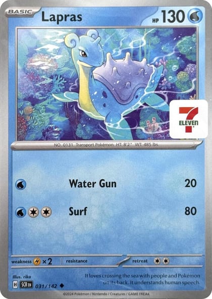 Lapras (7-Eleven Promo), Miscellaneous Cards & Products 031/142