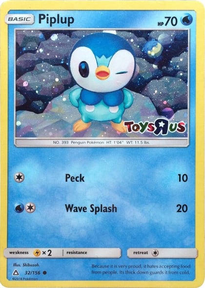 Piplup - 32/156 (Toys R Us), Miscellaneous Cards & Products 032/156