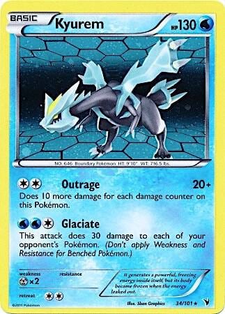 Kyurem - 34/101 (Cosmos Holo), Miscellaneous Cards & Products 034/101