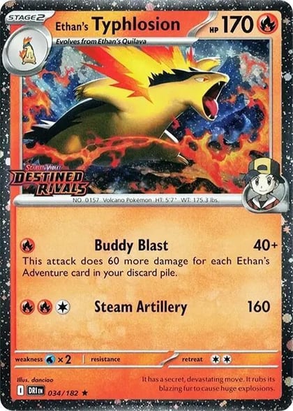 Ethan's Typhlosion (Prerelease), Miscellaneous Cards & Products 034/182