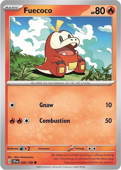 Fuecoco - 036/198 (Mirage Holo), Miscellaneous Cards & Products 036/198