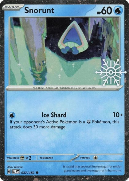 Snorunt - 037/182 (Holiday Calendar), Miscellaneous Cards & Products 037/182