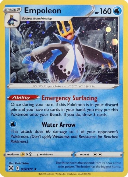 Empoleon - 037/172 (Cosmos Holo), Miscellaneous Cards & Products 037/172
