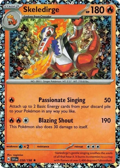 Skeledirge - 038/198 (Sparkle Holo), Miscellaneous Cards & Products 038/198