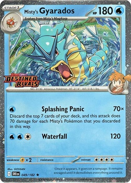 Misty's Gyarados (Prerelease), Miscellaneous Cards & Products 049/182
