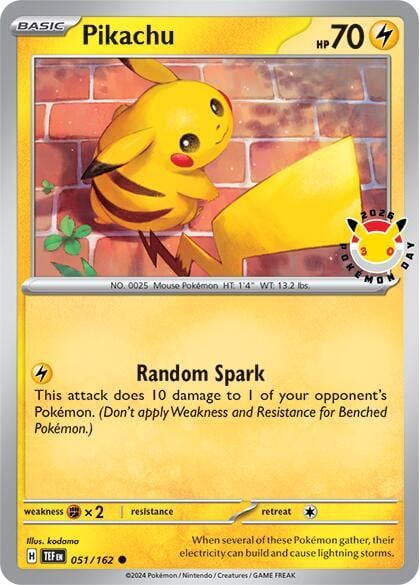 Pikachu (Pokemon Day 2026), Miscellaneous Cards & Products 051/162