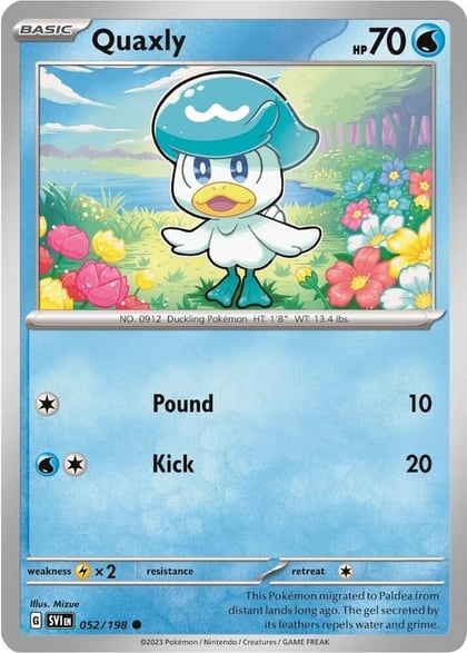 Quaxly - 052/198 (Mirage Holo), Miscellaneous Cards & Products 052/198