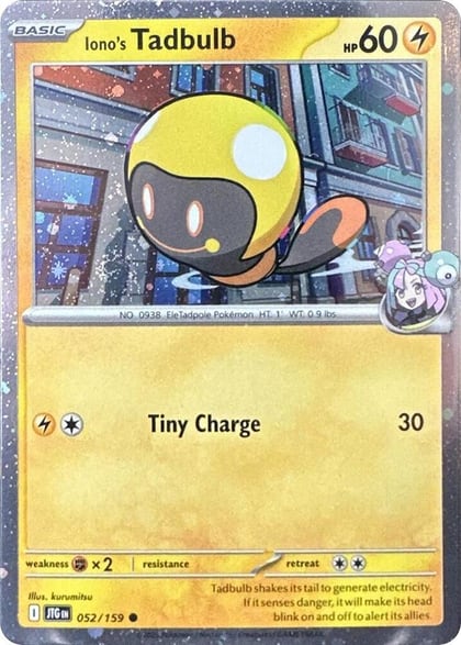 Iono's Tadbulb - 052/159 (Cosmos Holo), Miscellaneous Cards & Products 052/159
