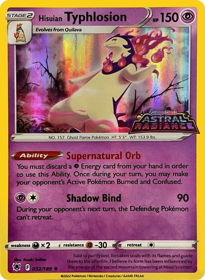Hisuian Typhlosion - 052/189 (GameStop Exclusive), Miscellaneous Cards & Products 052/189